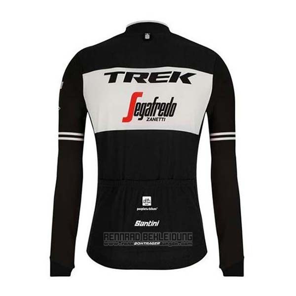 2020 Fahrradbekleidung Trek Segafredo Shwarz Wei Trikot Langarm und Tragerhose - zum Schließen ins Bild klicken